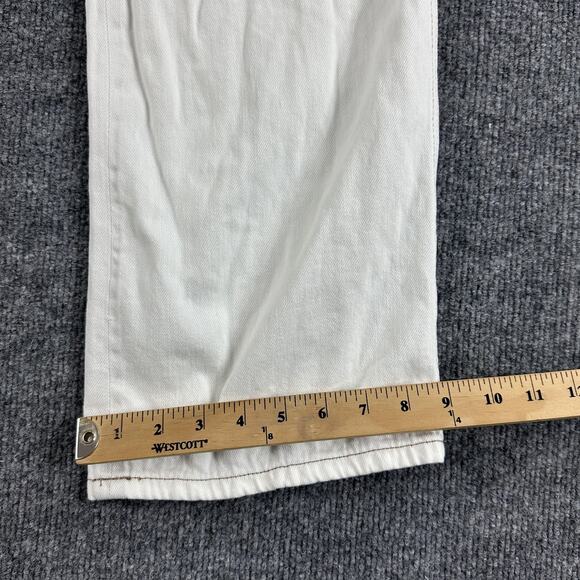 Reformation Jeans Womens 27 Lexi High Rise Wide Leg Ivory Button Fly Casual Chic - Picture 15 of 16